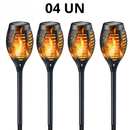 Luminária Balizadora Solar em LED - Solar Flame