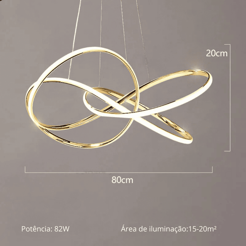 Lustre Para Sala Excecutive - Golden Evolut