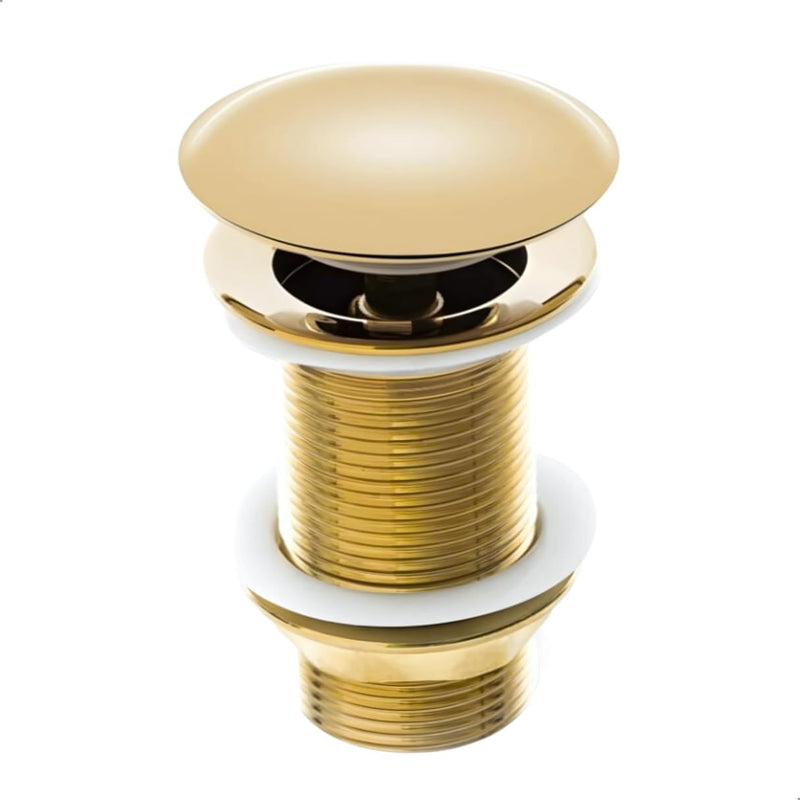 Válvula Click De Inox P/ Cuba Pia de Banheiro Lavatório Dourada Gold de 4cm