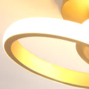 Luminária de Teto Plafon Golden Circular/Quadrado