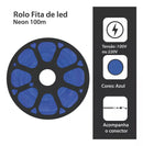 Fita Led Neon Flex Rolo 100 metros 12v Azul