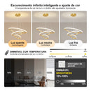 Lustre Pendente Circular Triplo em LED