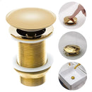 Válvula Click De Inox P/ Cuba Pia de Banheiro Lavatório Dourada Gold de 4cm