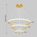 Lustre Pendente Circular Triplo em LED