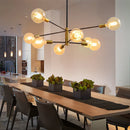 Lustre Pendente Barroco Preto e Dourado