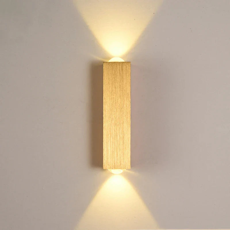 Arandela De Parede Externa Dourada