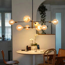 Lustre Pendente Barroco Preto e Dourado