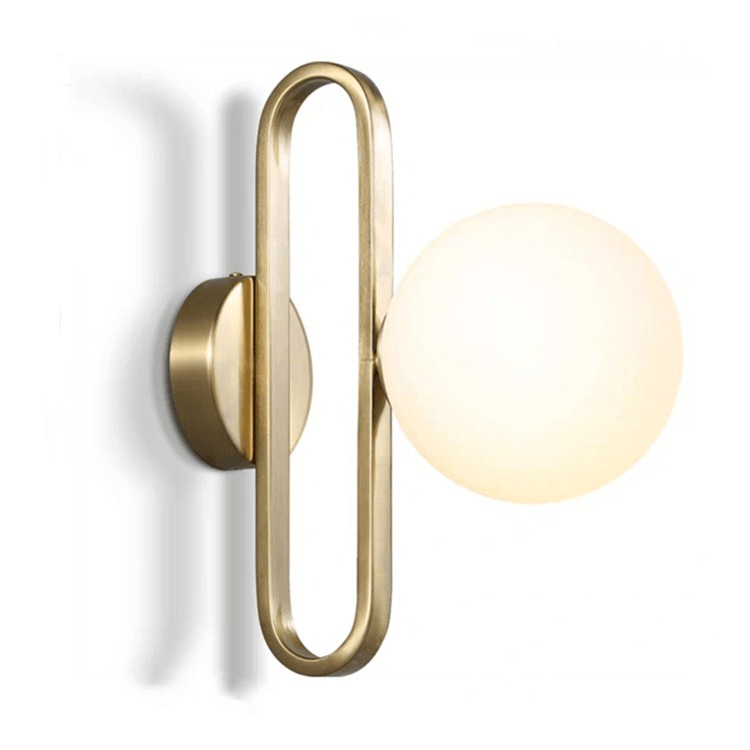 Arandela De Parede Dourada Lumina