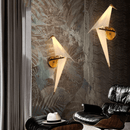 Arandela Dourada Parede Interna Origami