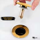 Válvula Click De Inox P/ Cuba Pia de Banheiro Lavatório Dourada Gold de 4cm