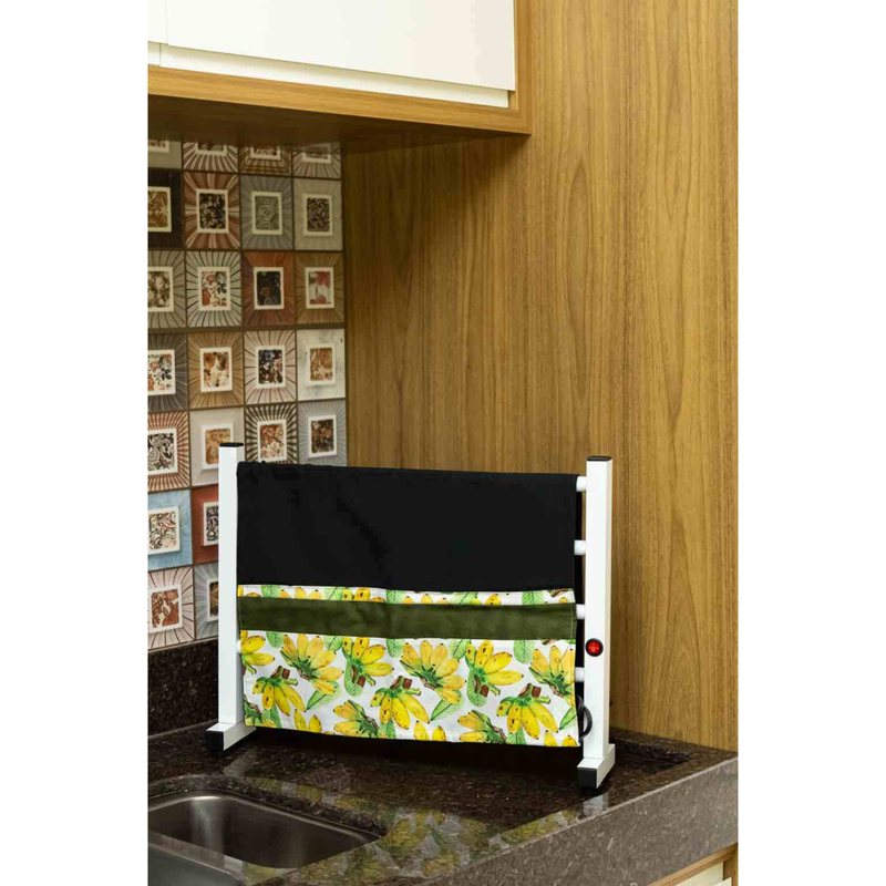 Toalheiro Térmico Porta Toalha Guardanapo Pequeno Portátil Bancada Electrowood