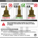 Acabamento De Banheiro Registro Dourado Fosco Metal Padrão Deca