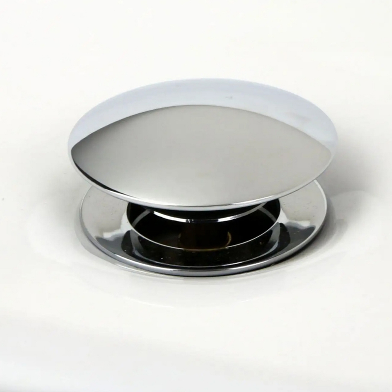 Válvula Click Up Inteligente 1/4 Ralo Veda Cheiro Metal Inox