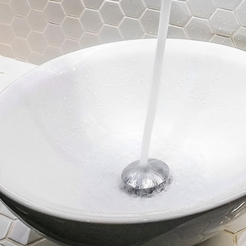 Válvula Click Up Inteligente 1/4 Ralo Veda Cheiro Metal Inox