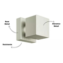 2 Acabamento Aço Escovado Quadrado Luxo Registro 1/2, 3/4 Pressão e Gaveta Padrão Deca 100% Metal