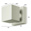 2 Acabamento Aço Escovado Quadrado Luxo Registro 1/2, 3/4 Pressão e Gaveta Padrão Deca 100% Metal