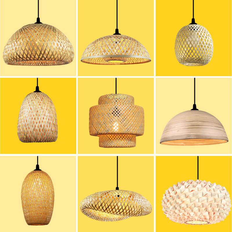 Lustre Luminaria Pendente Fibra Natural Artesanal Decorativo Bivolt