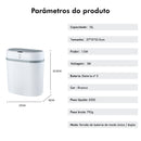 Lixeira Automática Com Sensor Inteligente Para Banheiro Cozinha Escritório