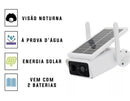 Câmera de Segurança Solar Wifi a Prova D'agua Full HD