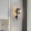 Luminária De Parede De Vidro Arandela Sala/Interna Led Minimalista