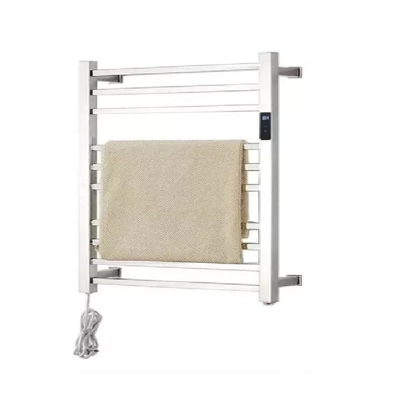 Toalheiro Termico Grande Quadrado Inox Bivolt Timer Fio Lado Esquerdo Marca Kzi