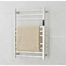 Toalheiro Termico Grande Quadrado Inox Bivolt Timer Fio Lado Esquerdo Marca Kzi