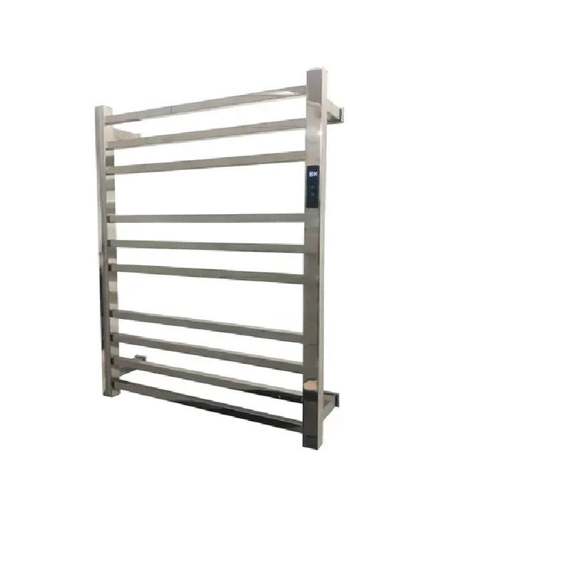 Toalheiro Termico Grande Quadrado Inox Bivolt Timer Fio Lado Esquerdo Marca Kzi