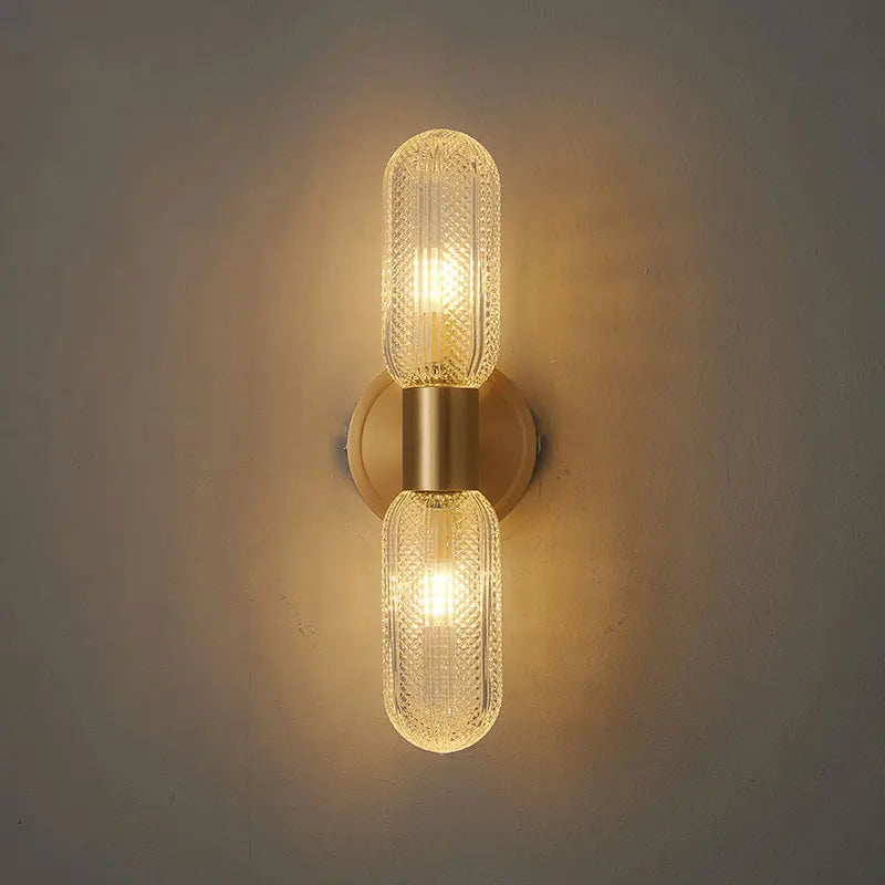 Arandela Dourada de Parede Interna Retro Elegance