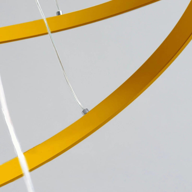 Lustre Pendente Circular Triplo em LED