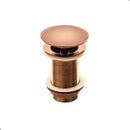 Válvula Click De Inox P/ Cuba Pia de Banheiro Lavatório Rose Gold de 4cm