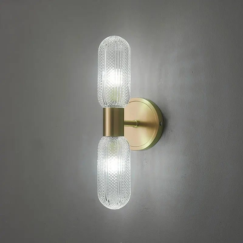 Arandela Dourada de Parede Interna Retro Elegance