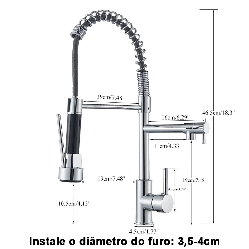 Torneira Para Cozinha Gourmet - Valentina