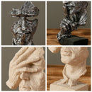 Estatuetas Decorativas Faces Abstratas 3 Peças
