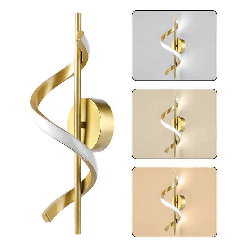 Luminária Arandela Dourada de Parede Sens