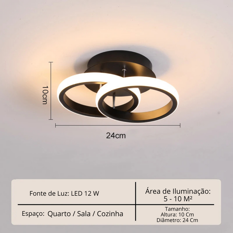 Lustre Para Sala Moderno em LED