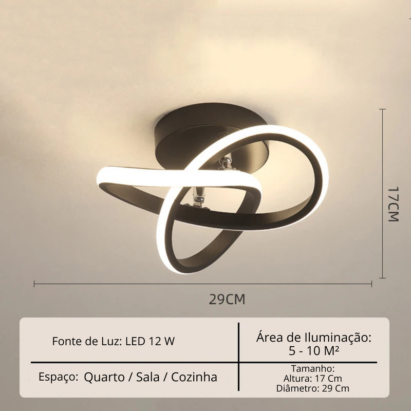 Lustre Para Sala Moderno em LED