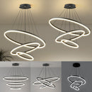 Lustre Pendente Circular Triplo em LED