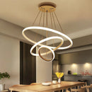 Lustre Pendente Circular Triplo em LED