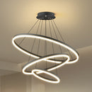 Lustre Pendente Circular Triplo em LED