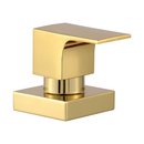 Acabamento Registro Alavanca Quadrado Dourado Brilhante Padrão Deca