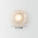 Luminária De Parede De Vidro Arandela Sala/Interna Led Minimalista