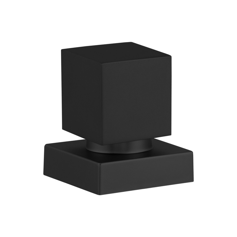 Acabamento Quadrado Preto Fosco Registro Metal Padrão Deca